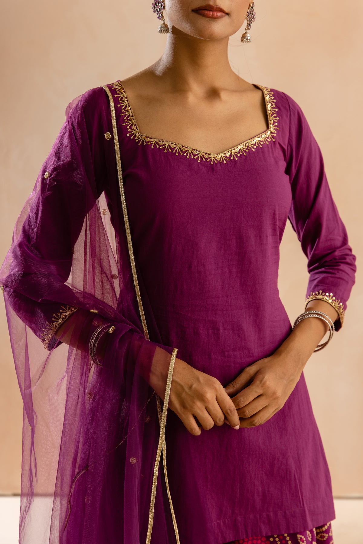 Jamun Sleeved-The Flare (Purple)