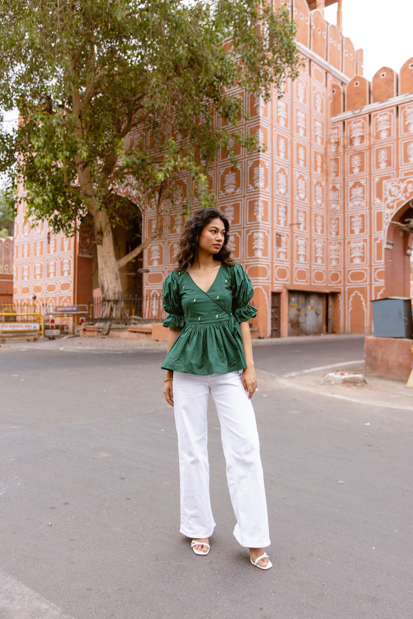 Pop 'n' Wrap Top - Green