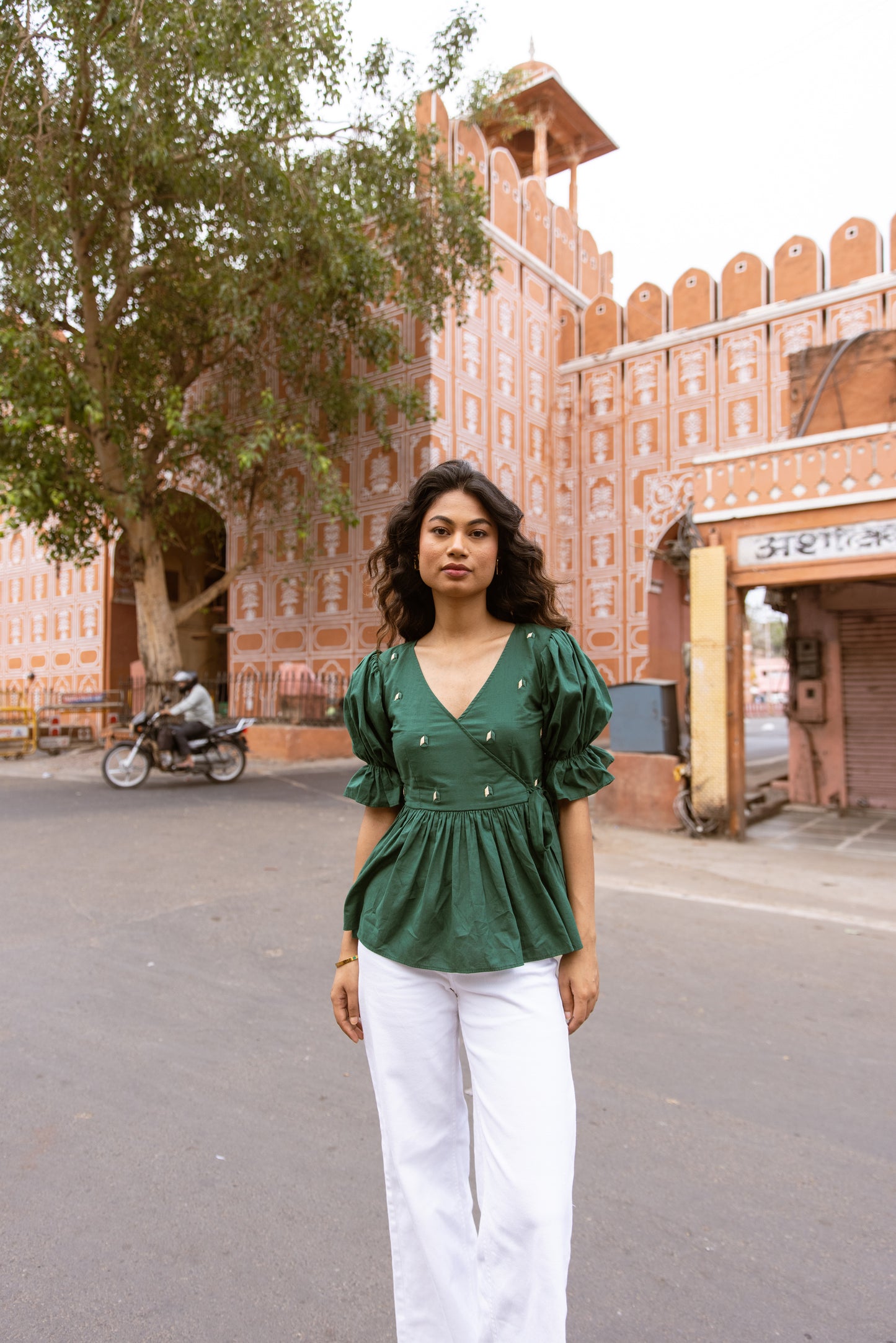 Pop 'n' Wrap Top - Green