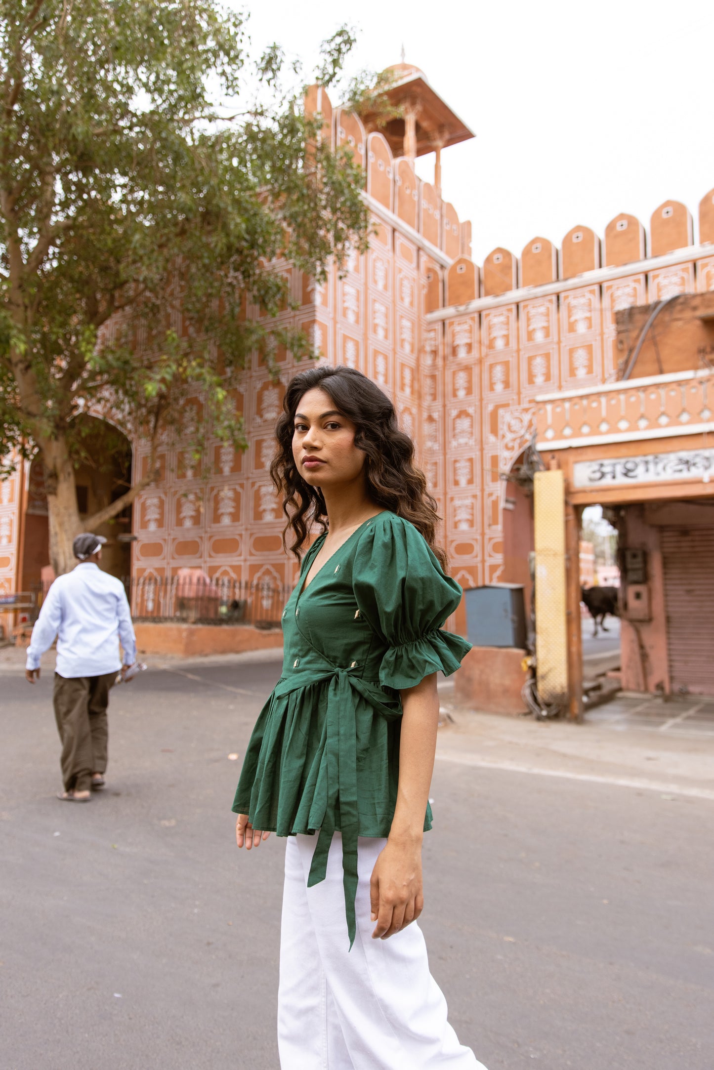 Pop 'n' Wrap Top - Green