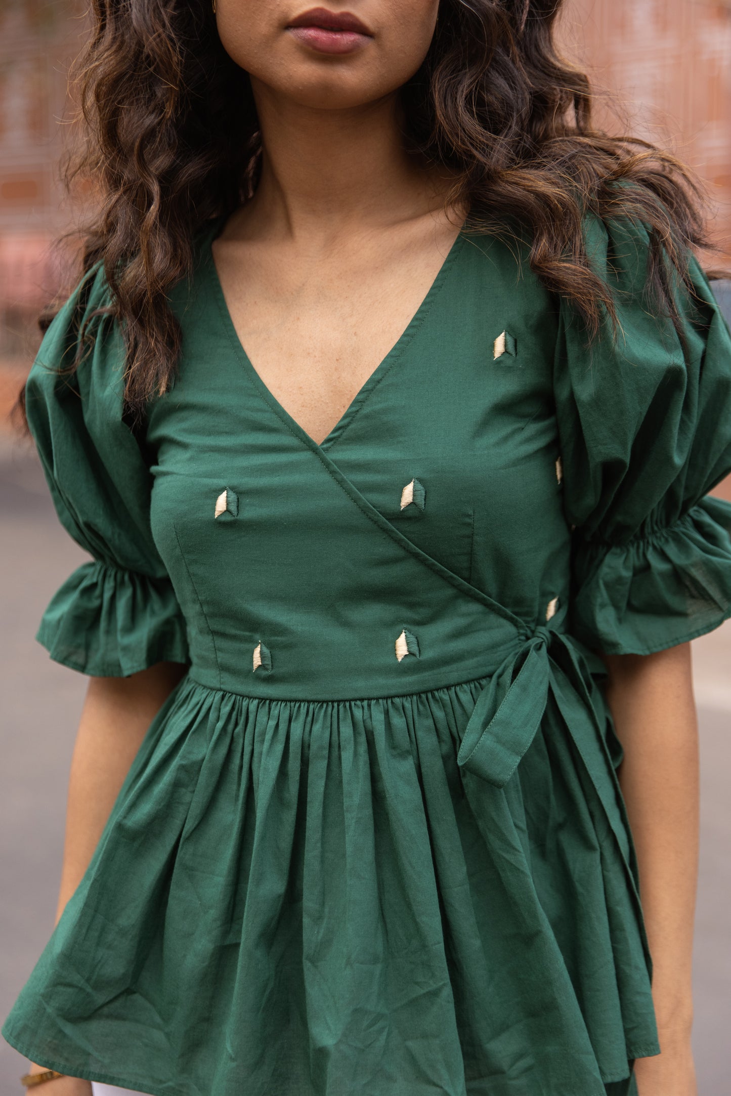 Pop 'n' Wrap Top - Green