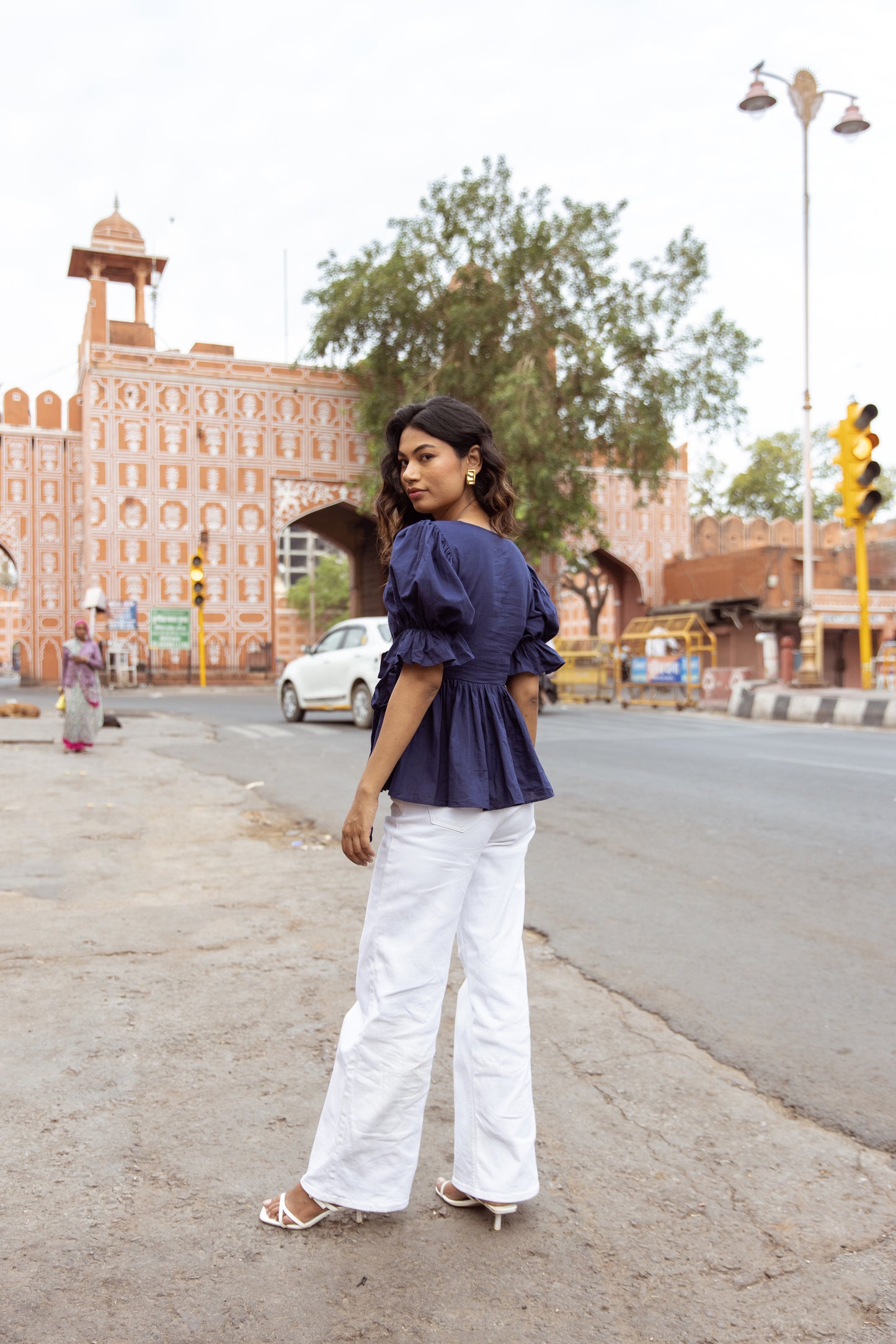 Pop 'n' Wrap Top - Blue