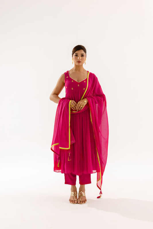 THE LUMINA- Fuchsia Sleeveless