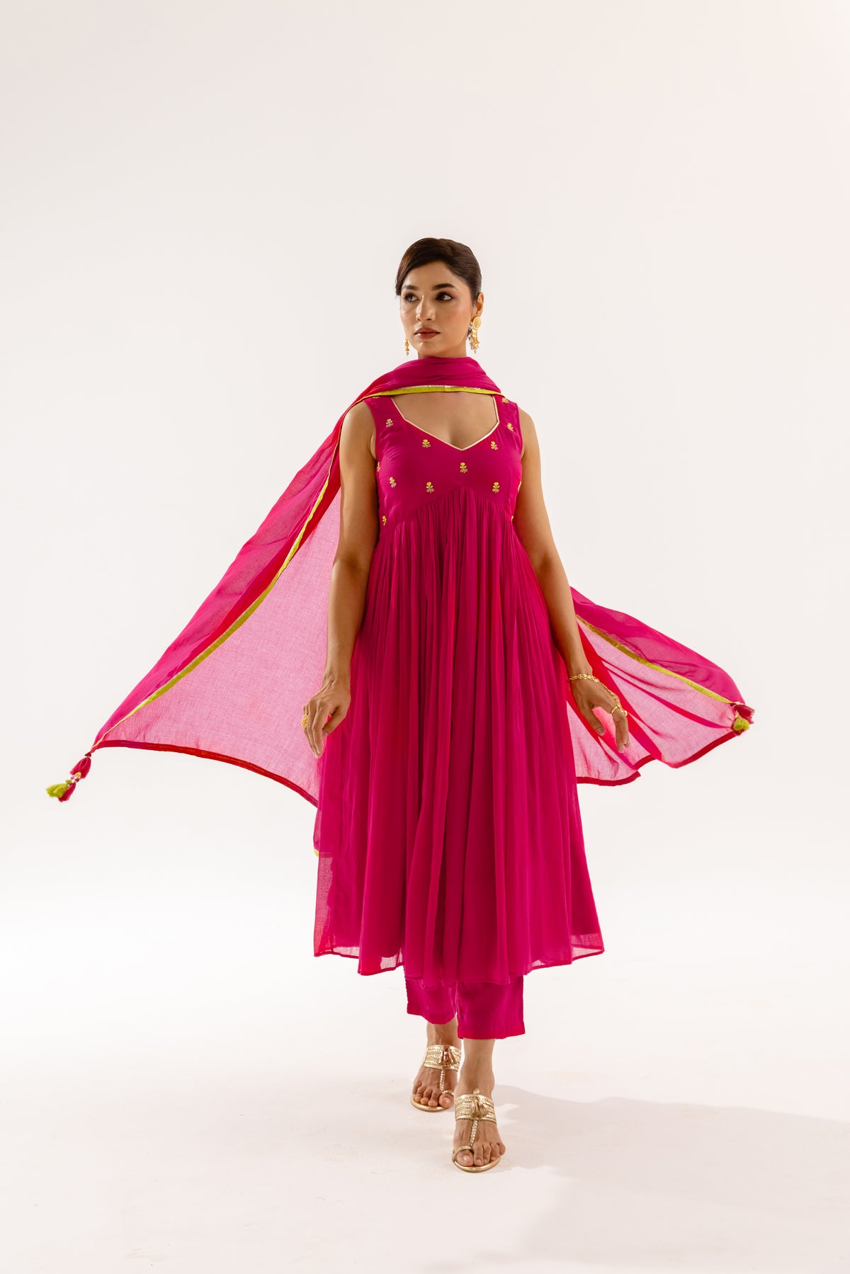 THE LUMINA- Fuchsia Sleeveless