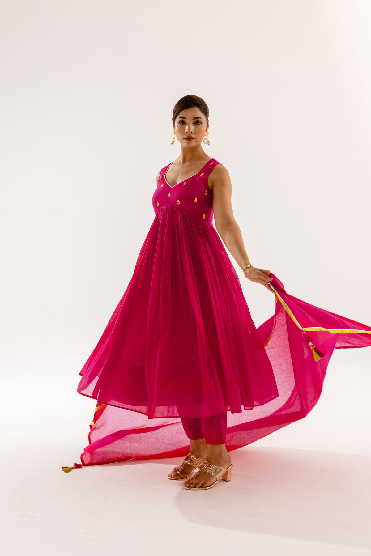 THE LUMINA- Fuchsia Sleeveless