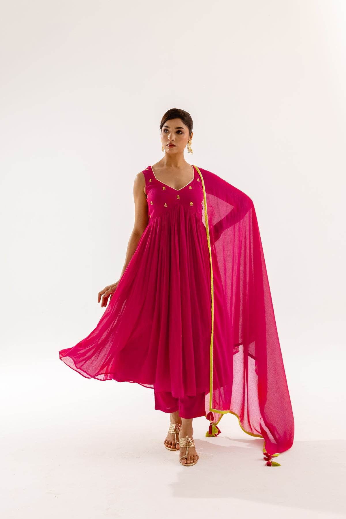 THE LUMINA- Fuchsia Sleeveless