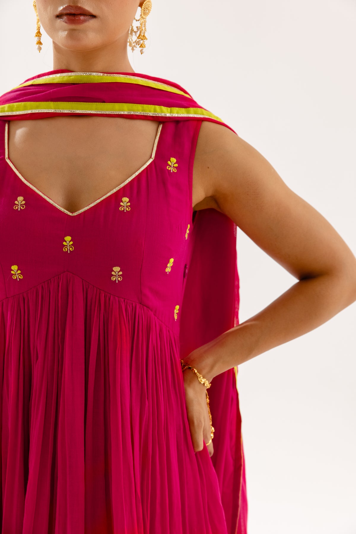 THE LUMINA- Fuchsia Sleeveless