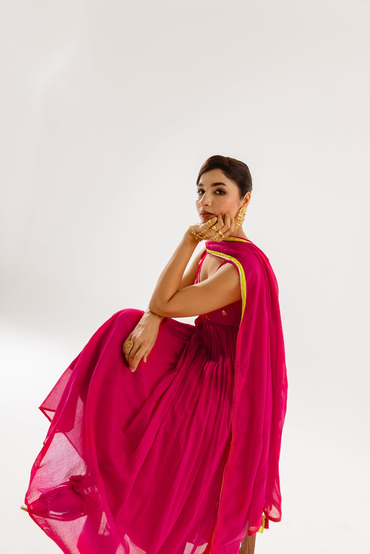 THE LUMINA- Fuchsia Sleeveless