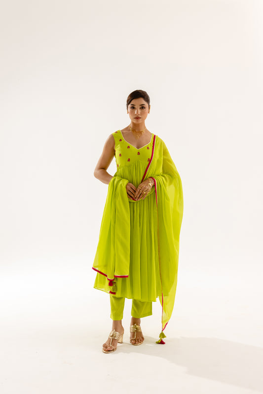 THE LUMINA- Lime Sleeveless