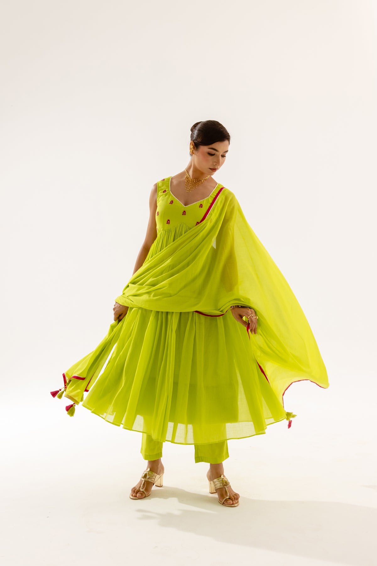 THE LUMINA- Lime Sleeveless