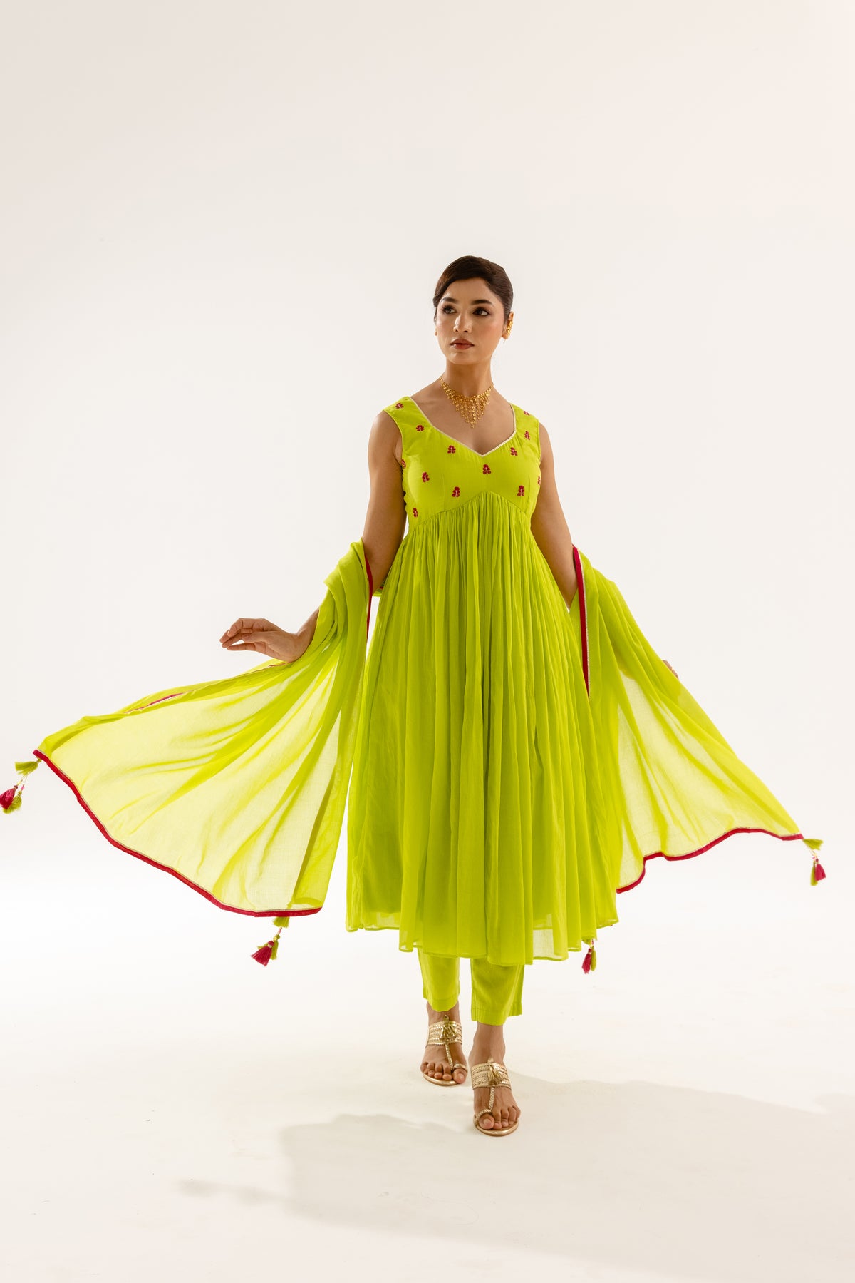 THE LUMINA- Lime Sleeveless
