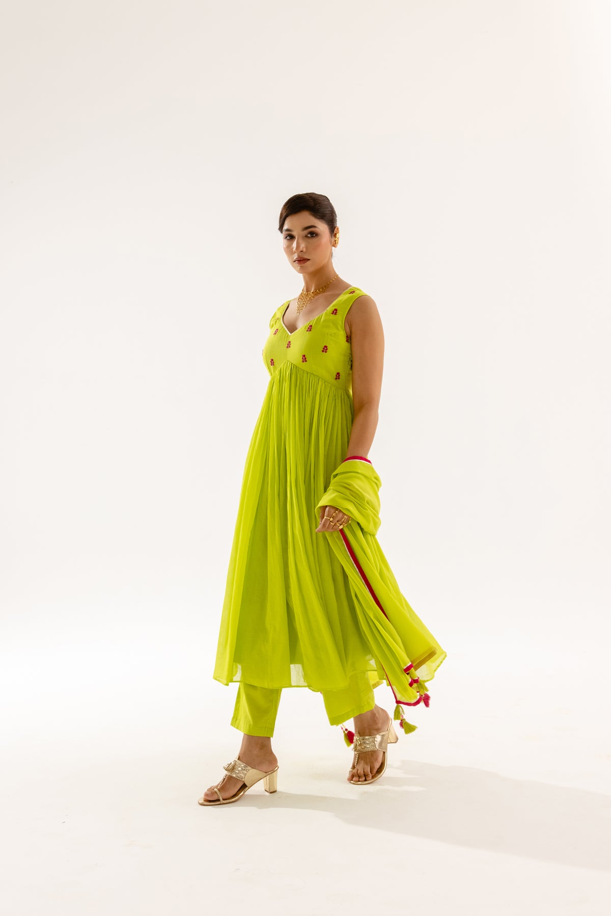 THE LUMINA- Lime Sleeveless