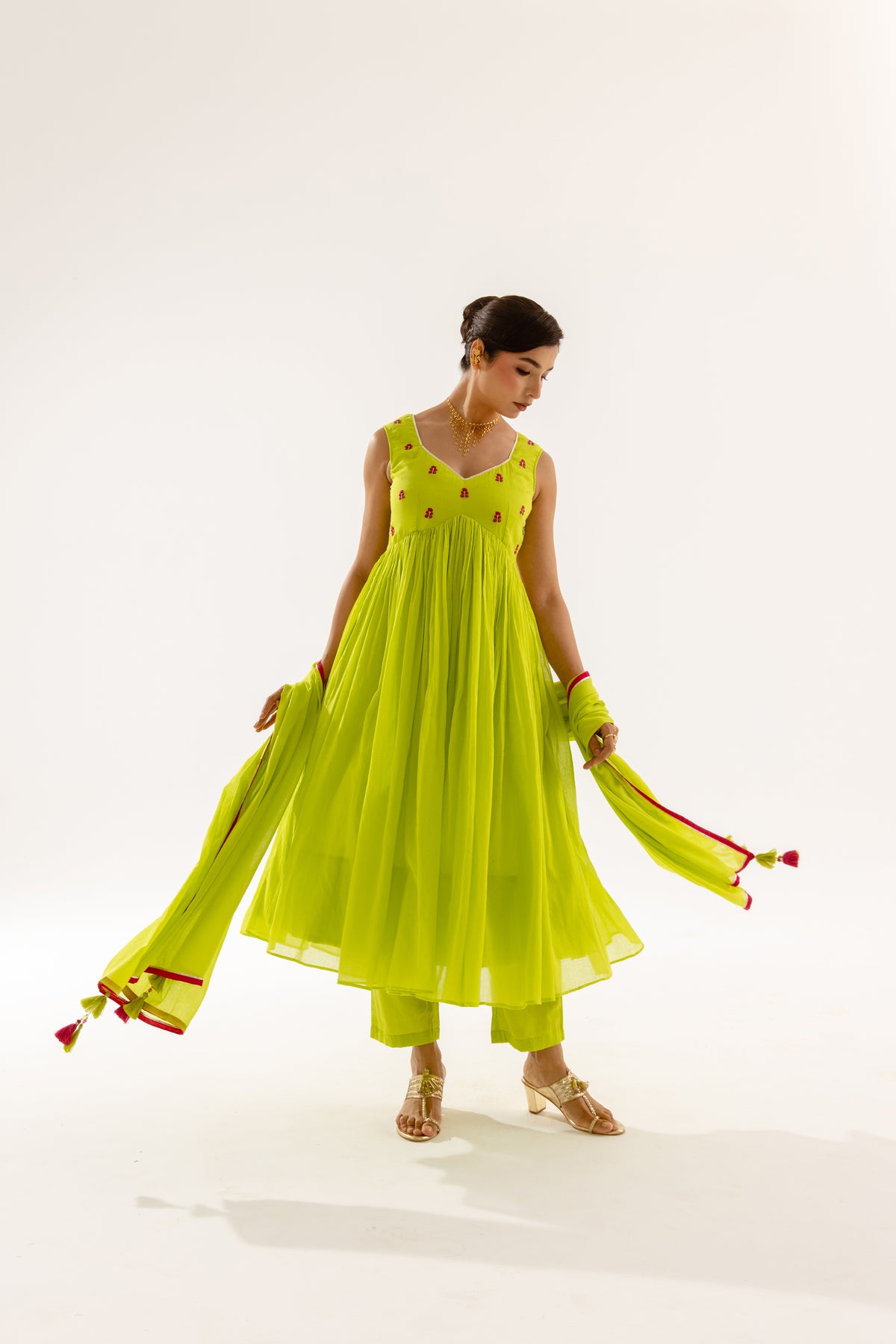 THE LUMINA- Lime Sleeveless