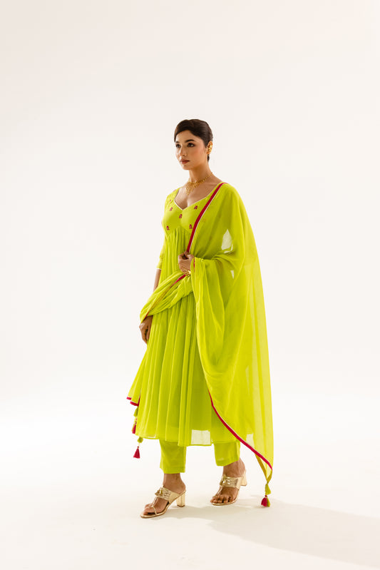 THE LUMINA- Lime Sleeved