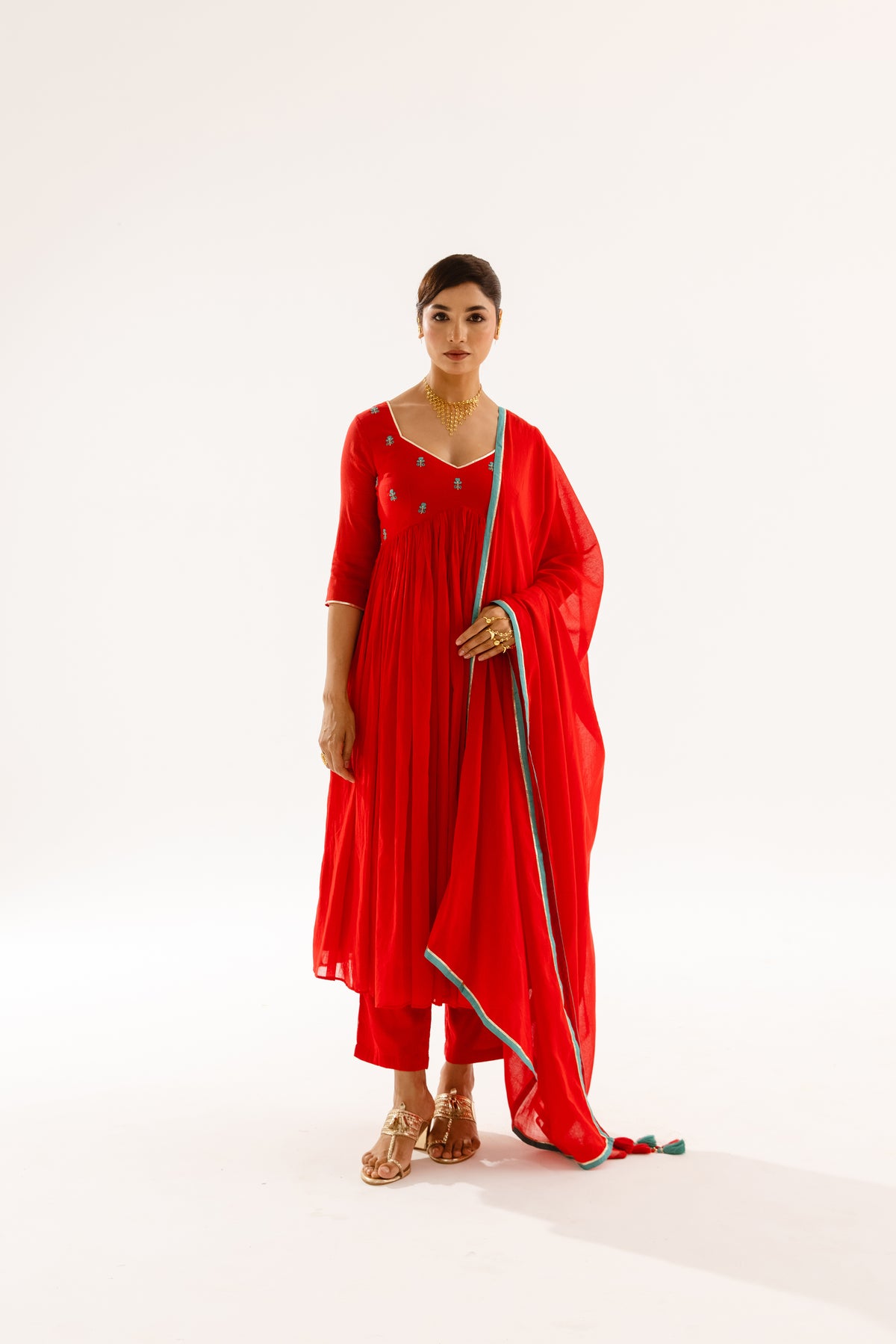THE LUMINA- Red Sleeved