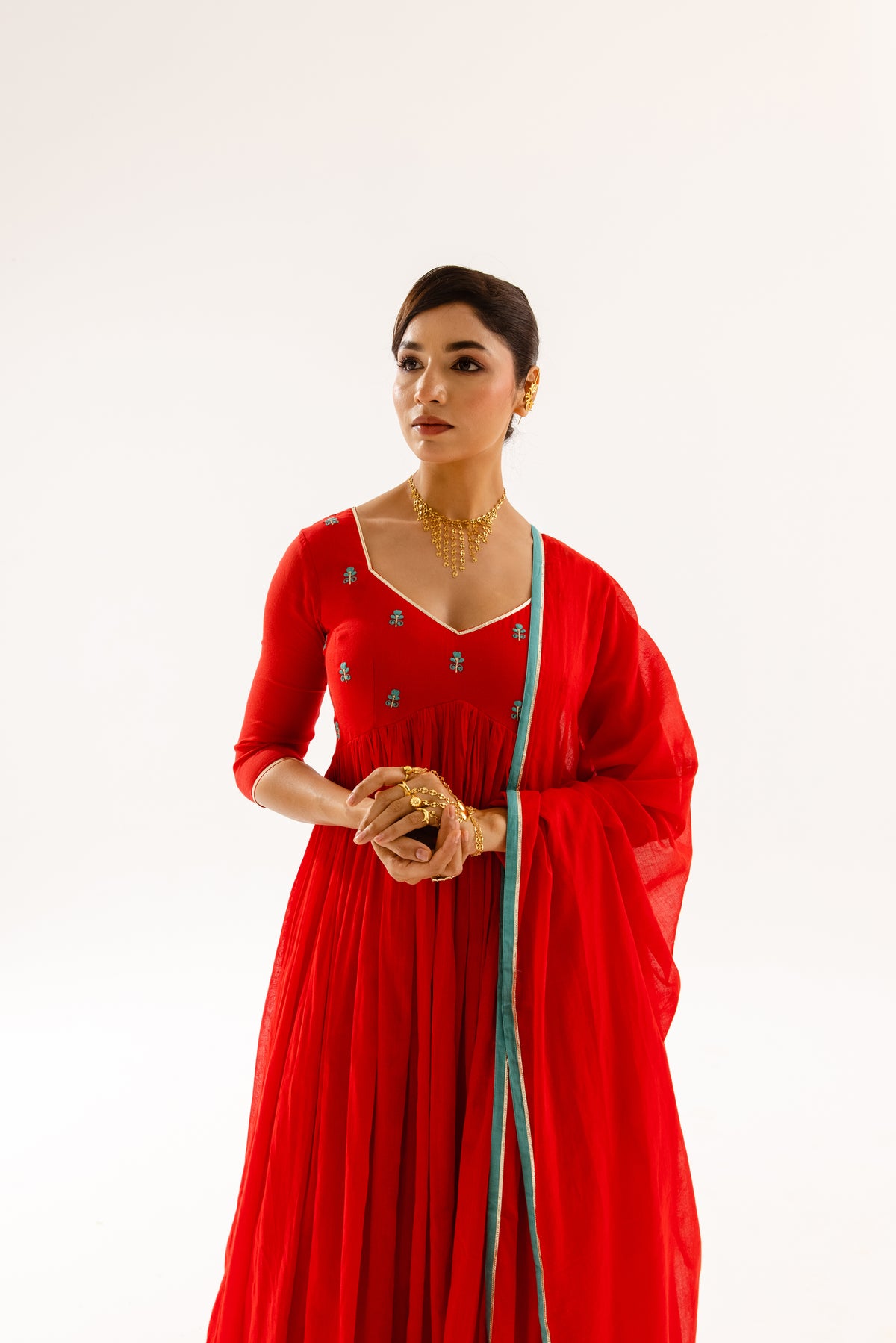THE LUMINA- Red Sleeved