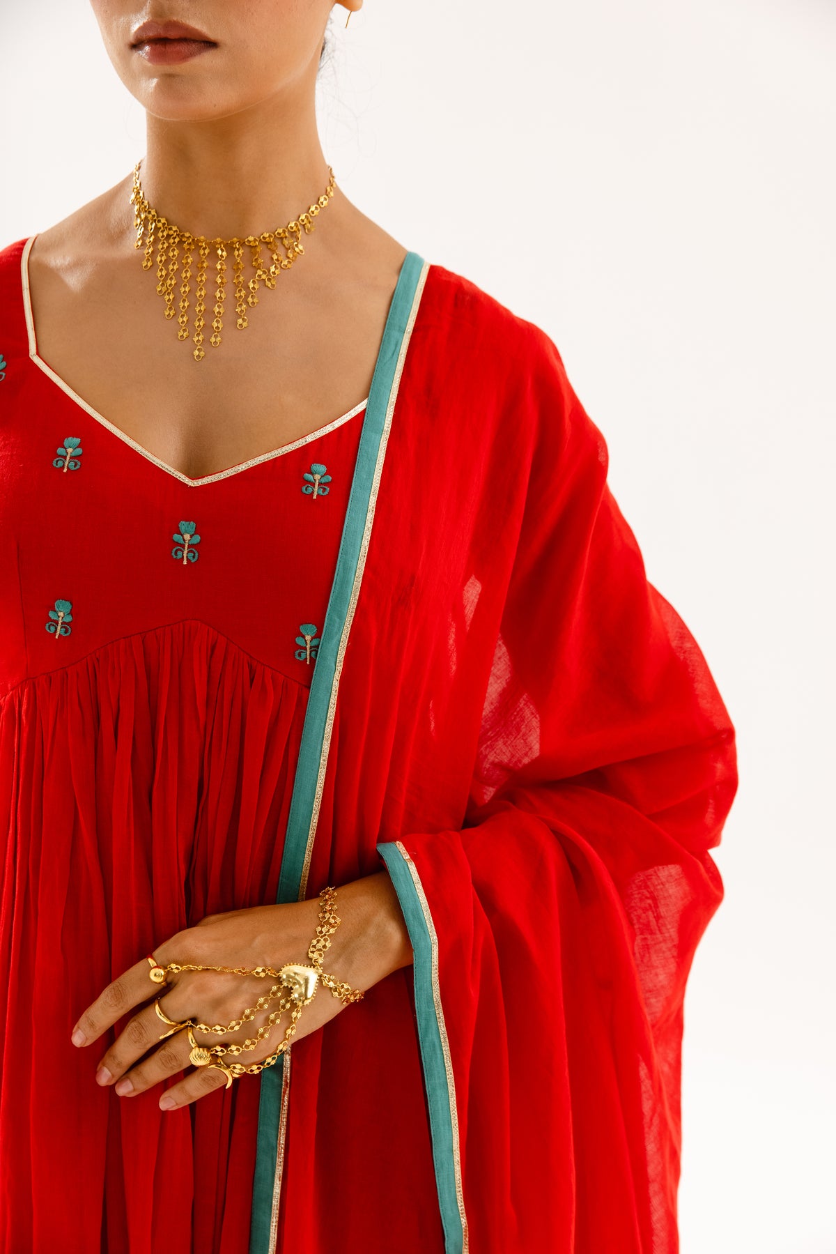 THE LUMINA- Red Sleeved