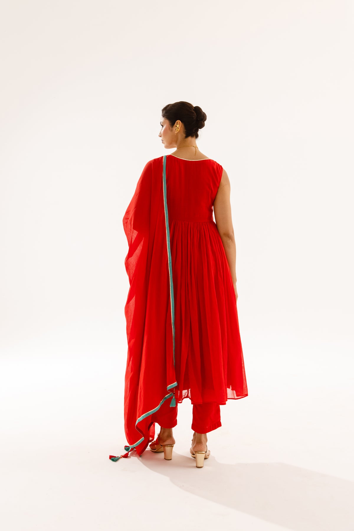 THE LUMINA- Red Sleeveless