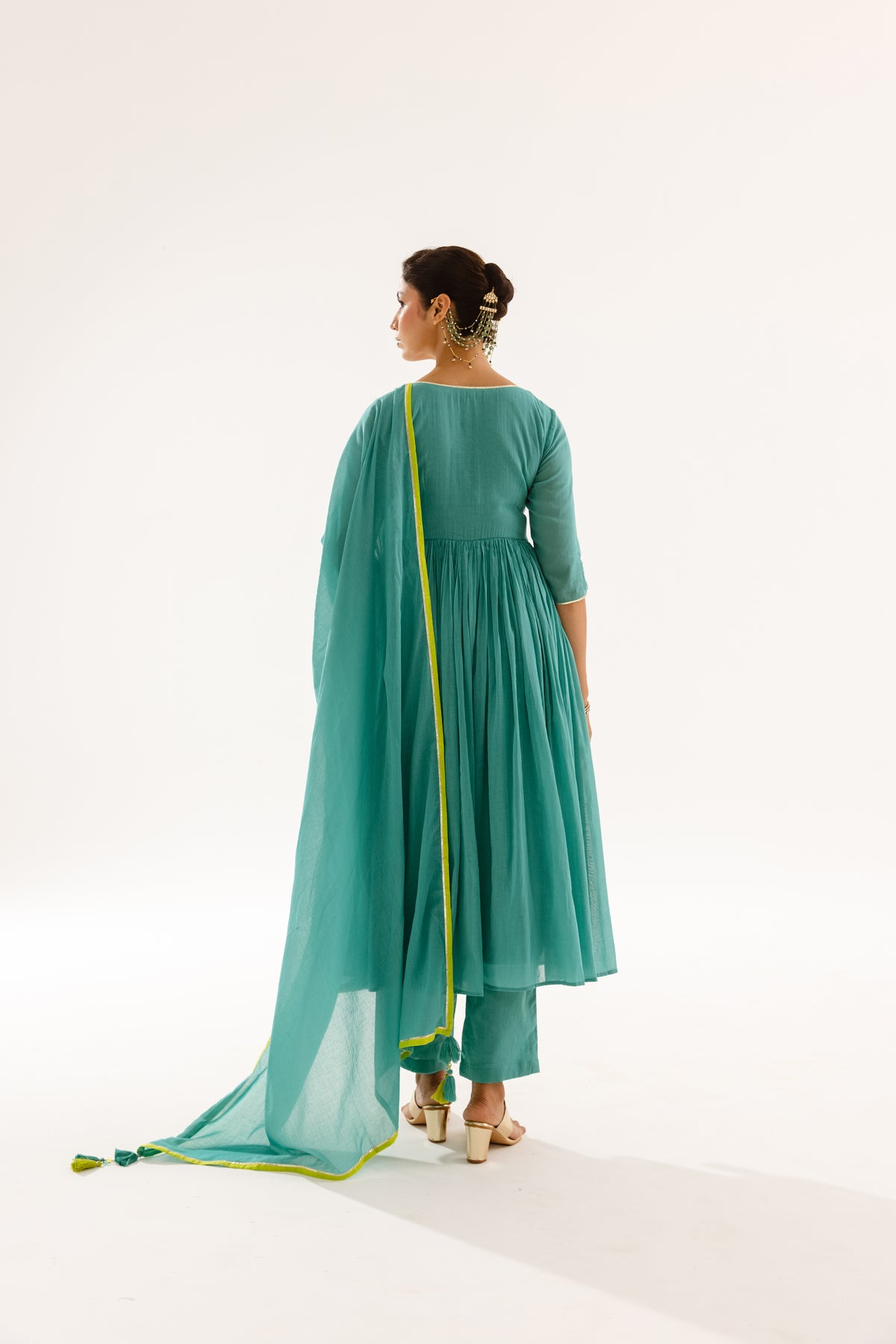 THE LUMINA- Turquoise Sleeved