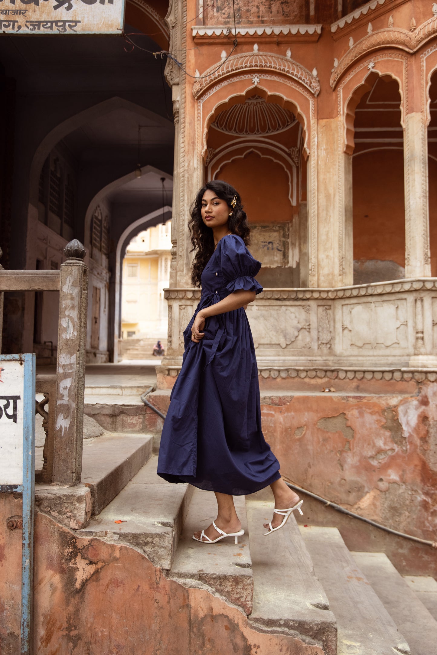 Pop ‘n’ Wrap Dress - Blue