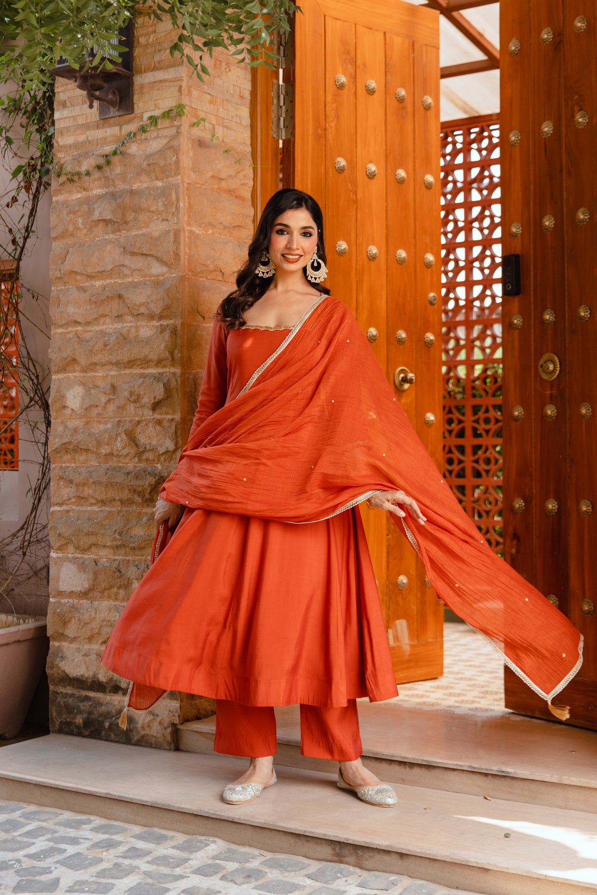 Sienna Sleeved - Burnt Orange