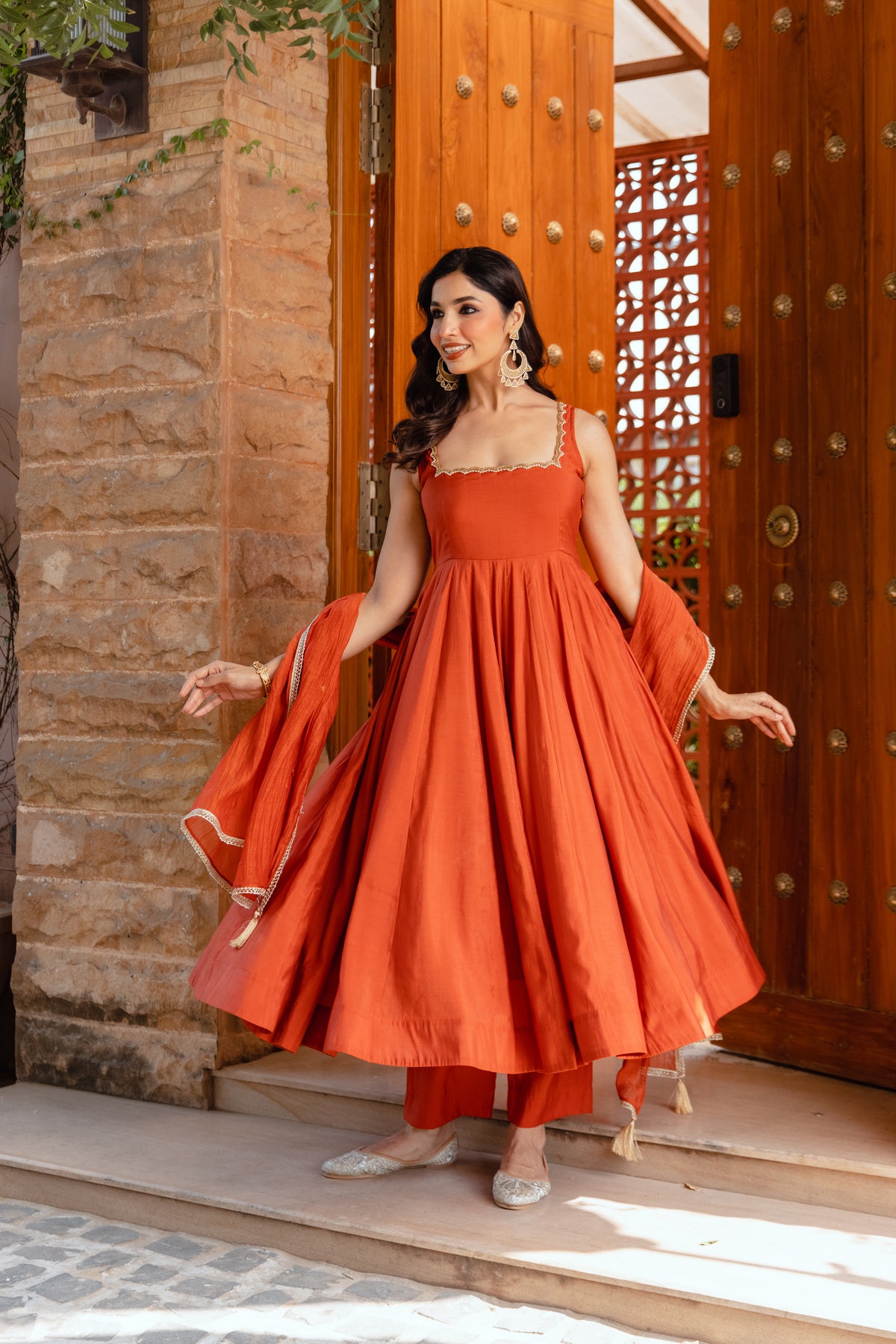 Sienna Sleeveless - Burnt Orange