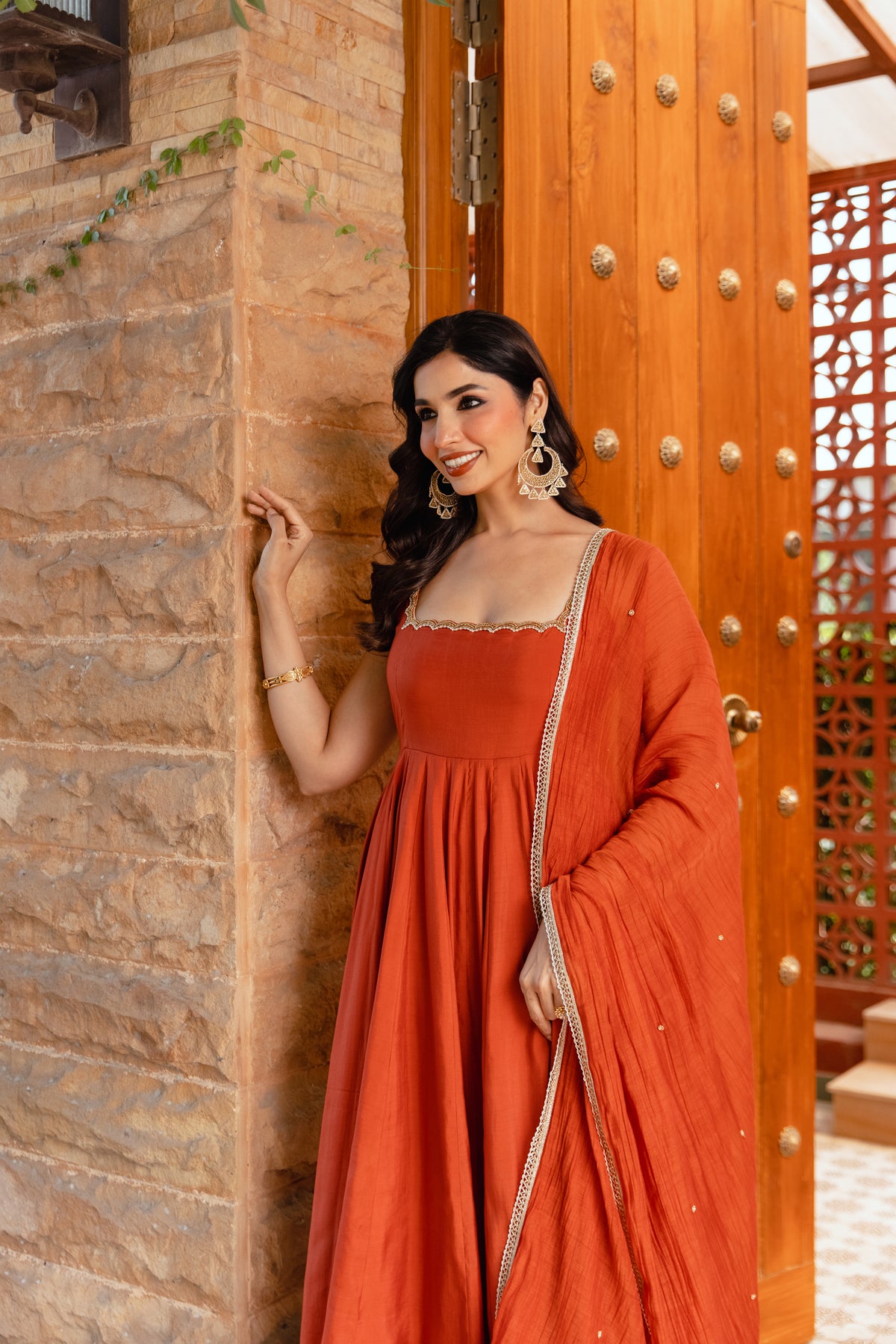 Sienna Sleeveless - Burnt Orange