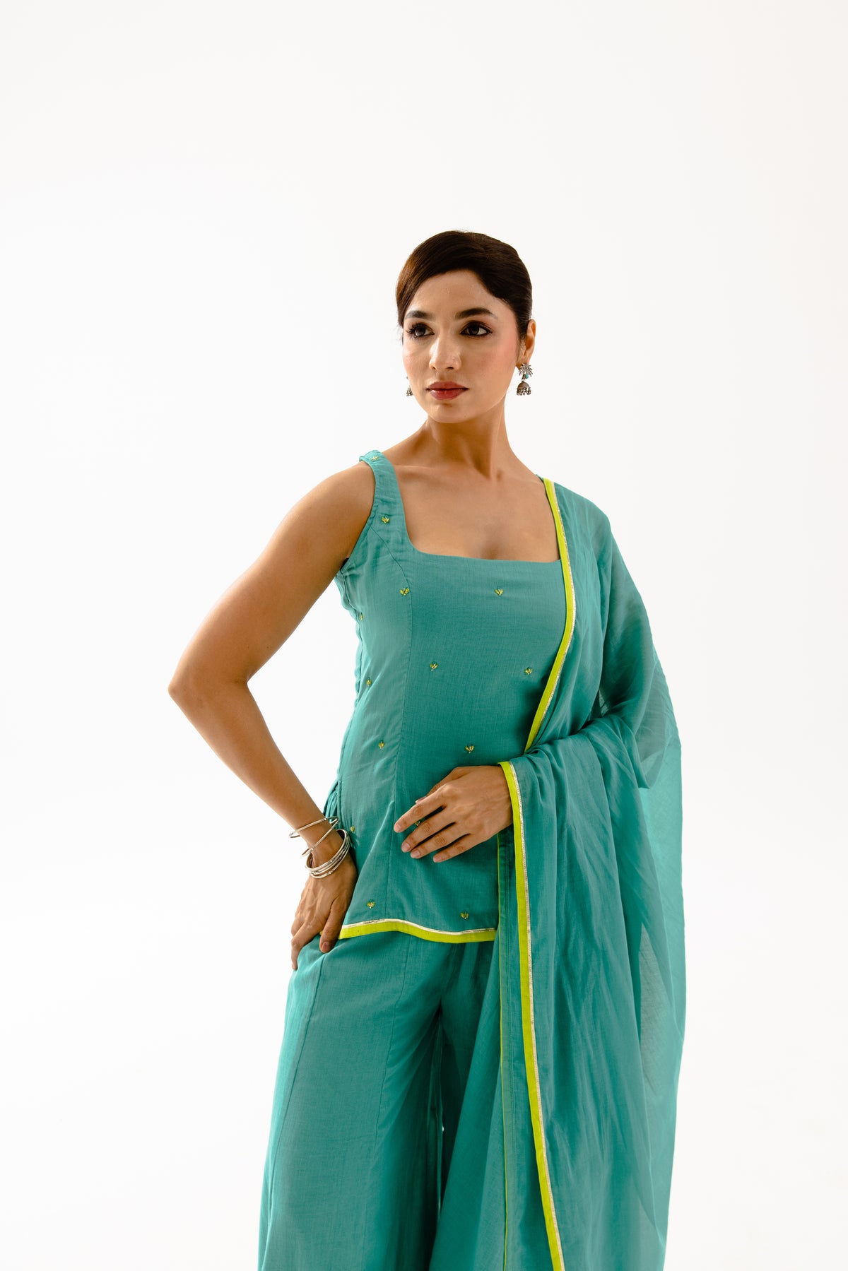 THE SPARK - Turquoise Sleeveless