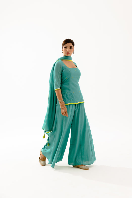 THE SPARK - Turquoise Sleeved