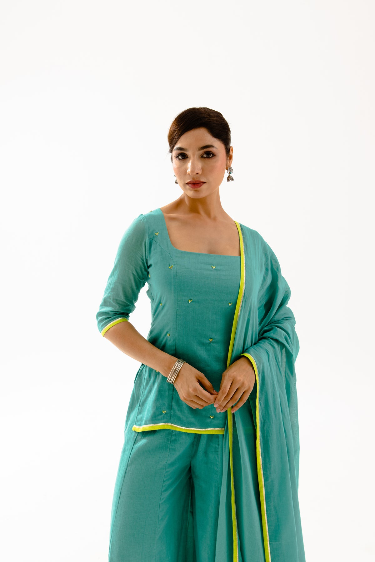 THE SPARK - Turquoise Sleeved