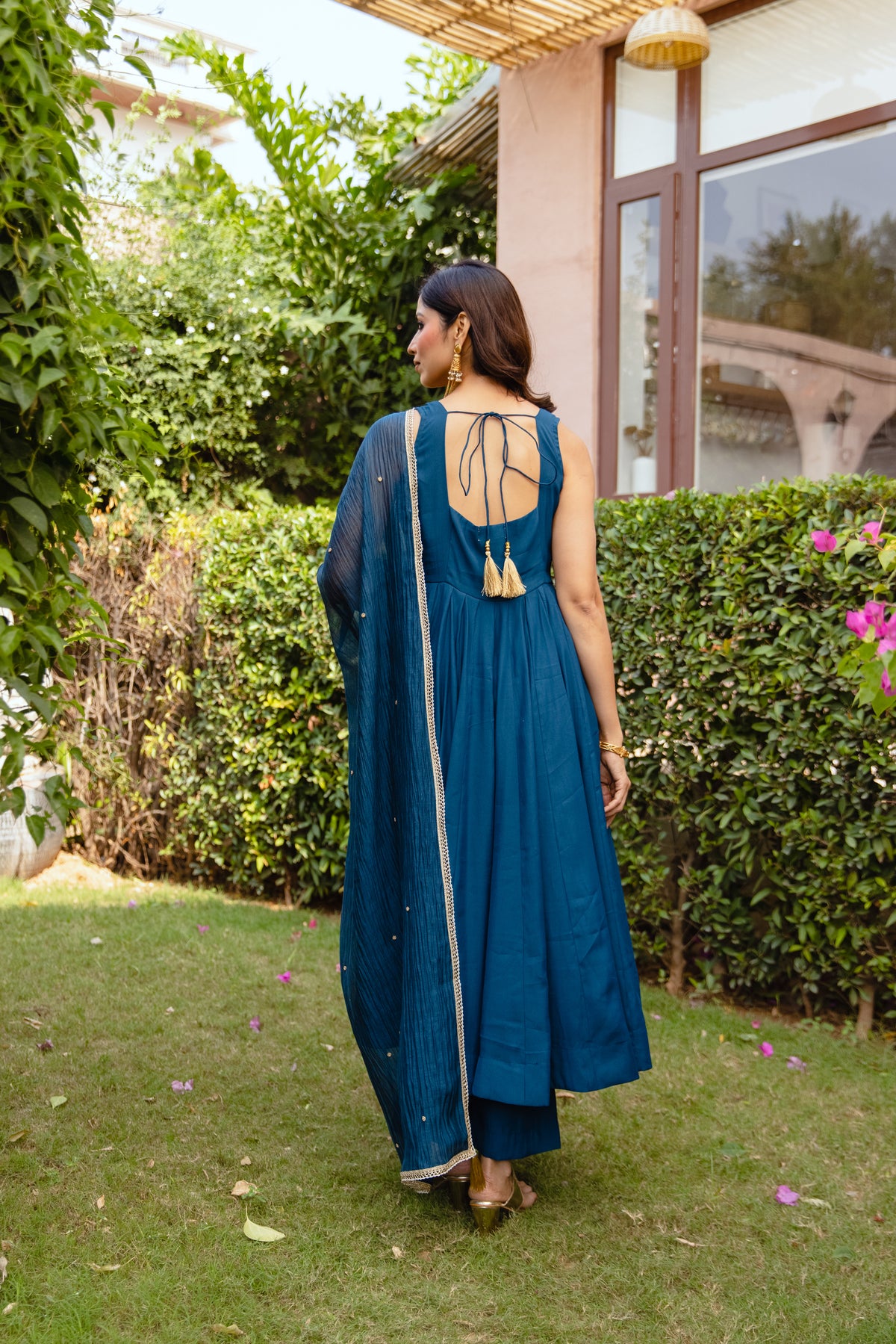 Peacock Sleeveless - Teal Blue