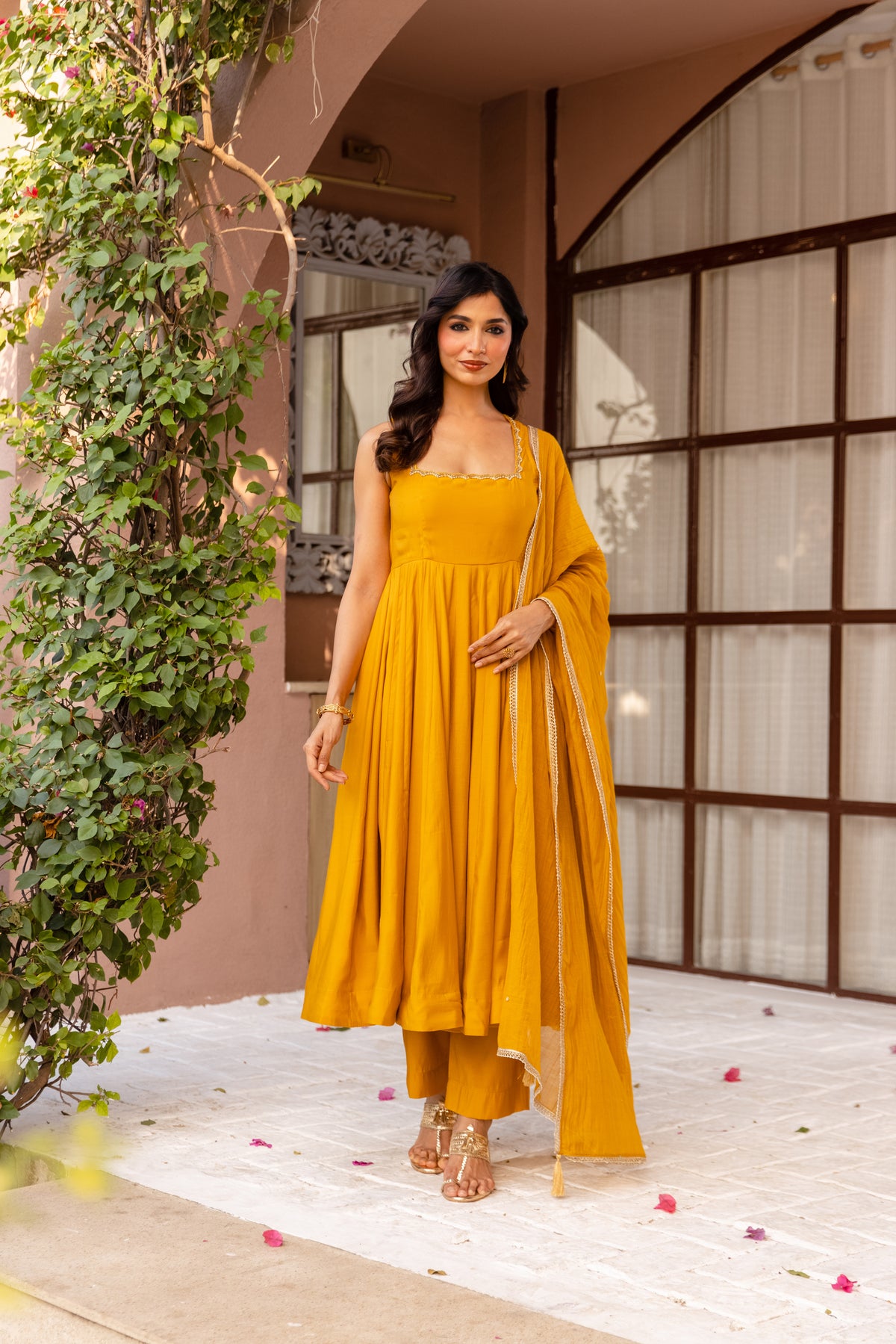 Tuscany Sleeveless - Mustard Yellow