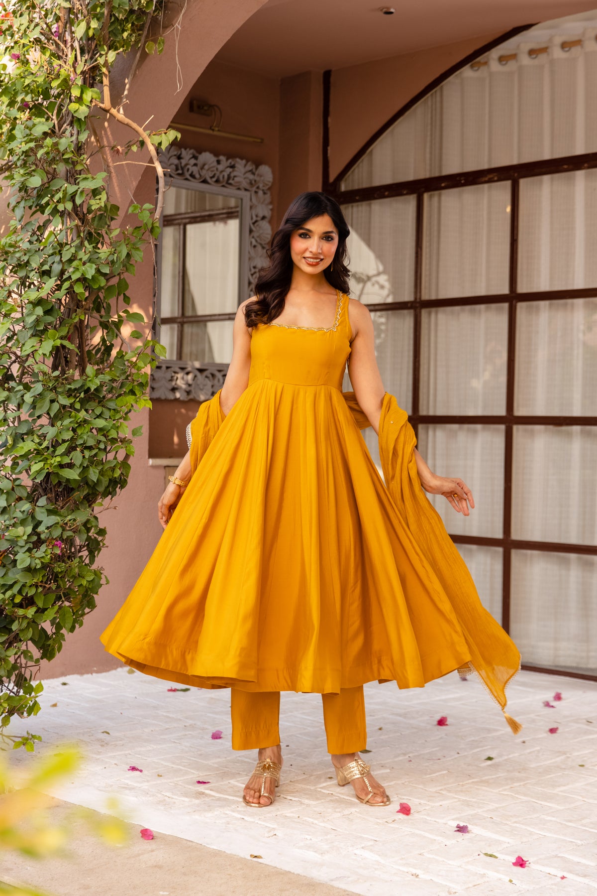 Tuscany Sleeveless - Mustard Yellow