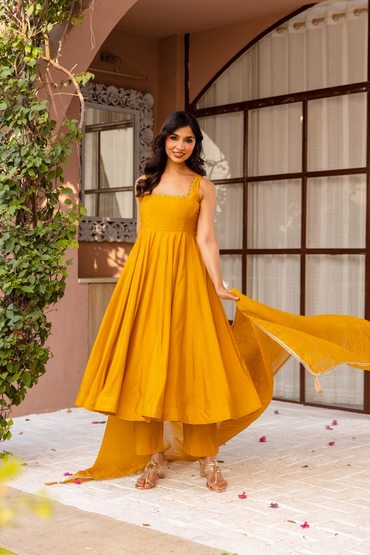 Tuscany Sleeveless - Mustard Yellow