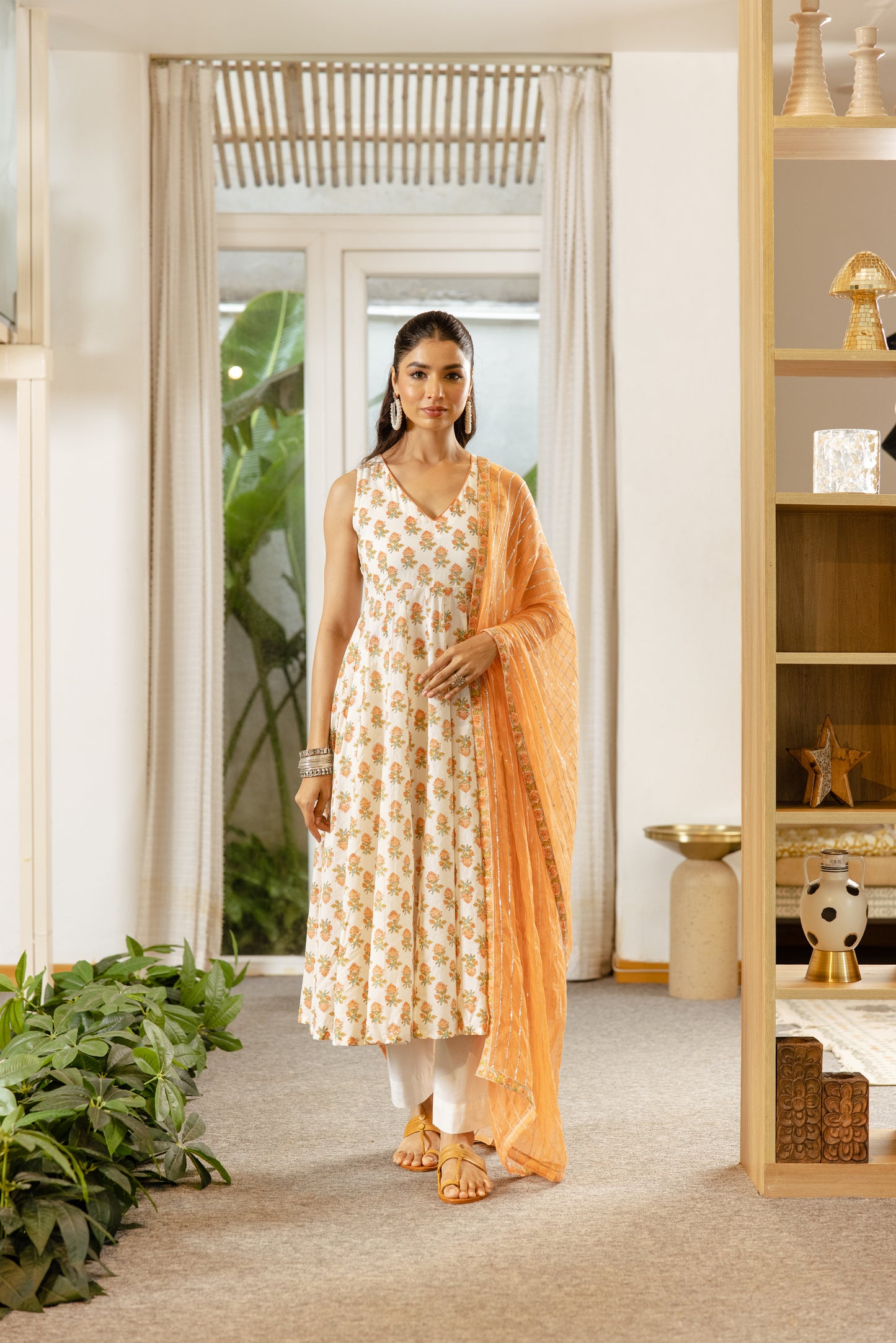 Ivory Peach Sleeveless- Butti