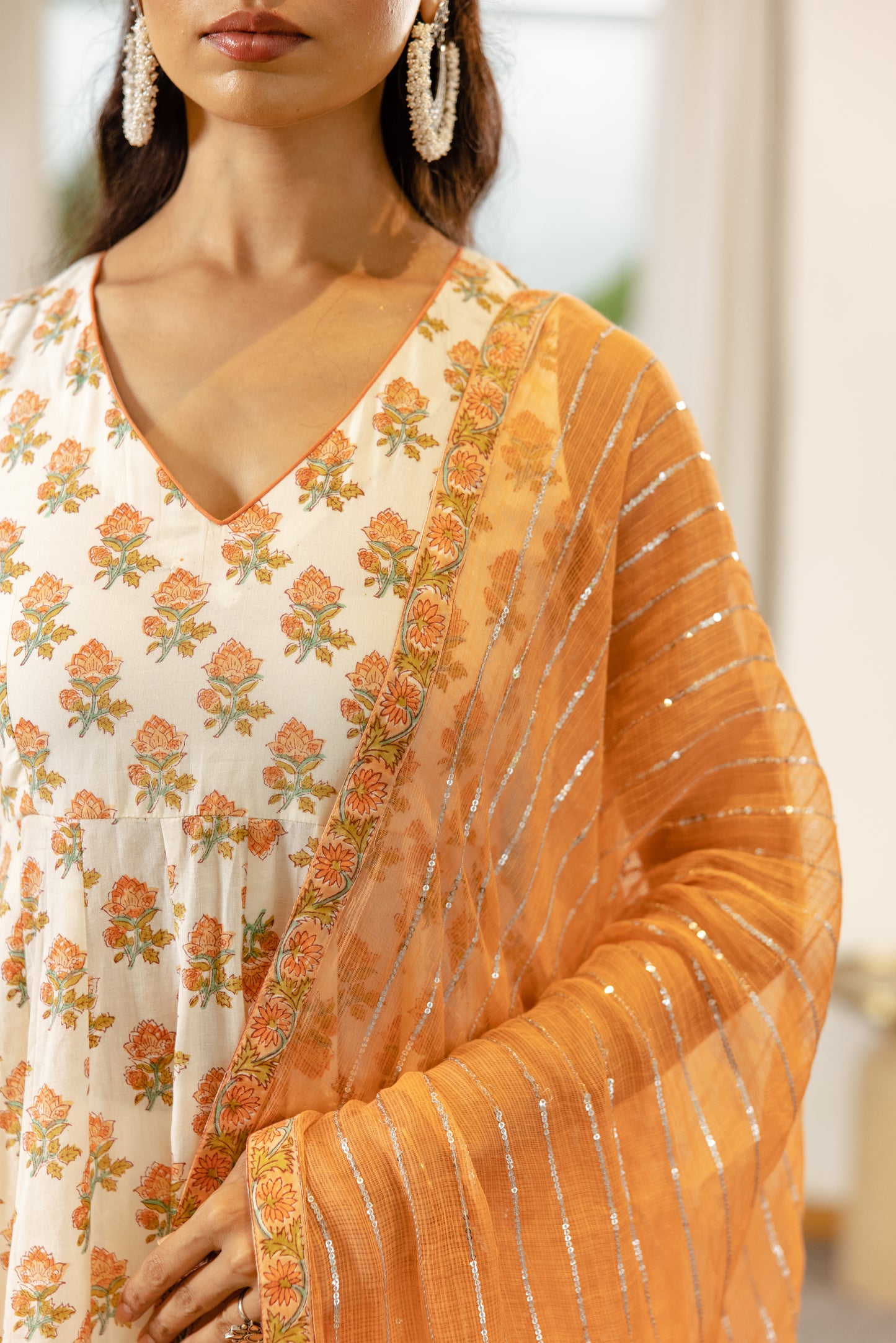 Ivory Peach Sleeveless- Butti