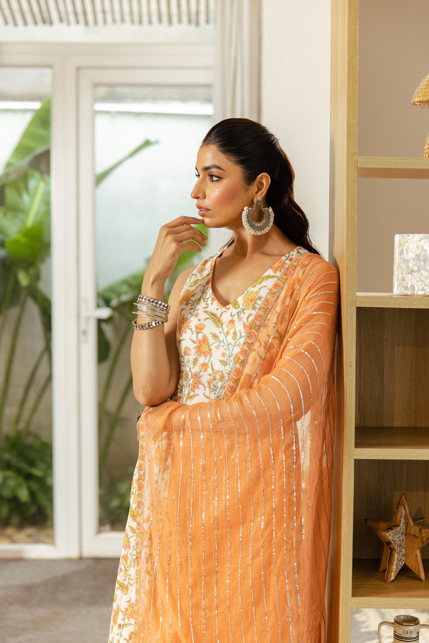 Ivory Peach Sleeveless- Jaal