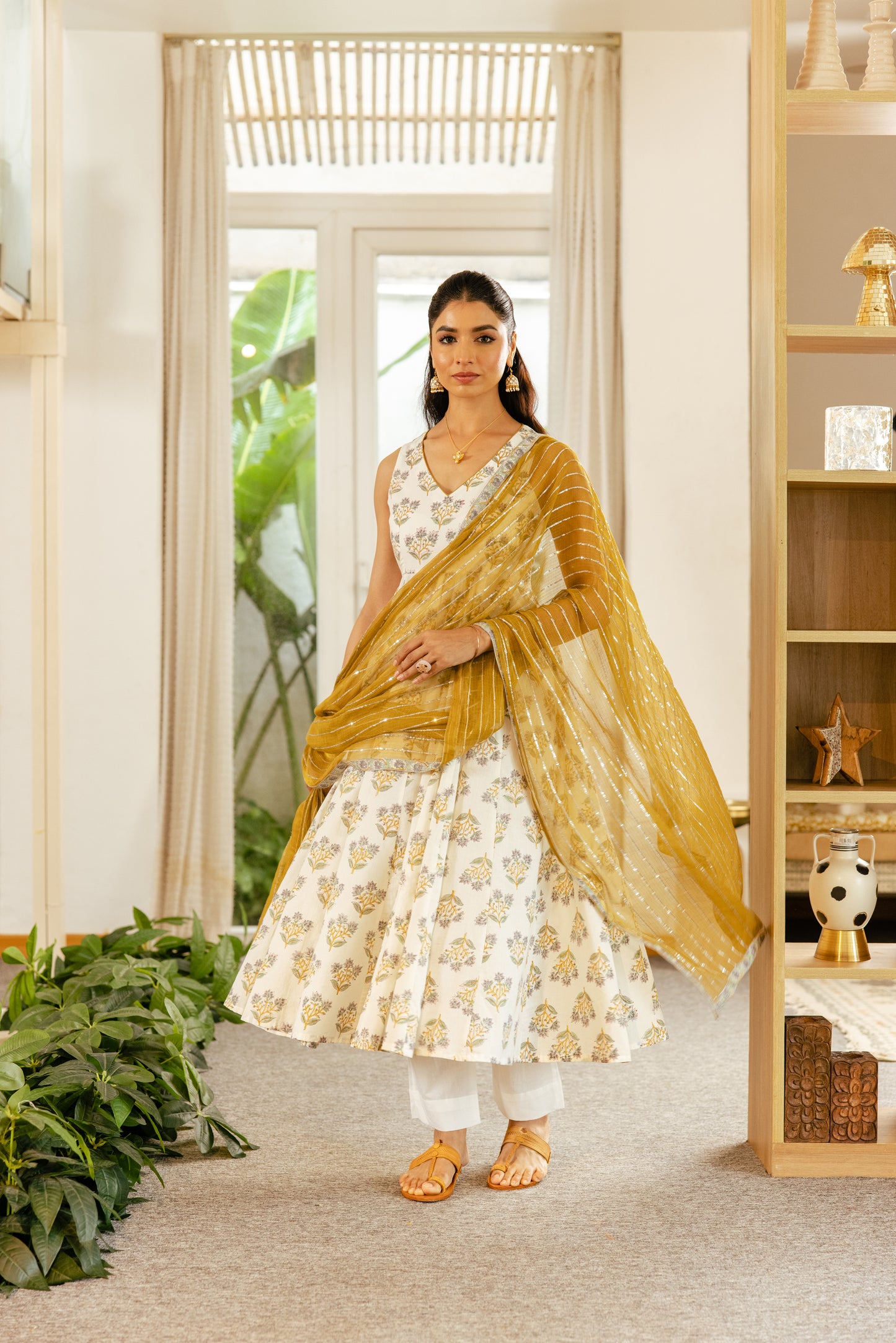 Ivory Saffron Sleeveless- Butta