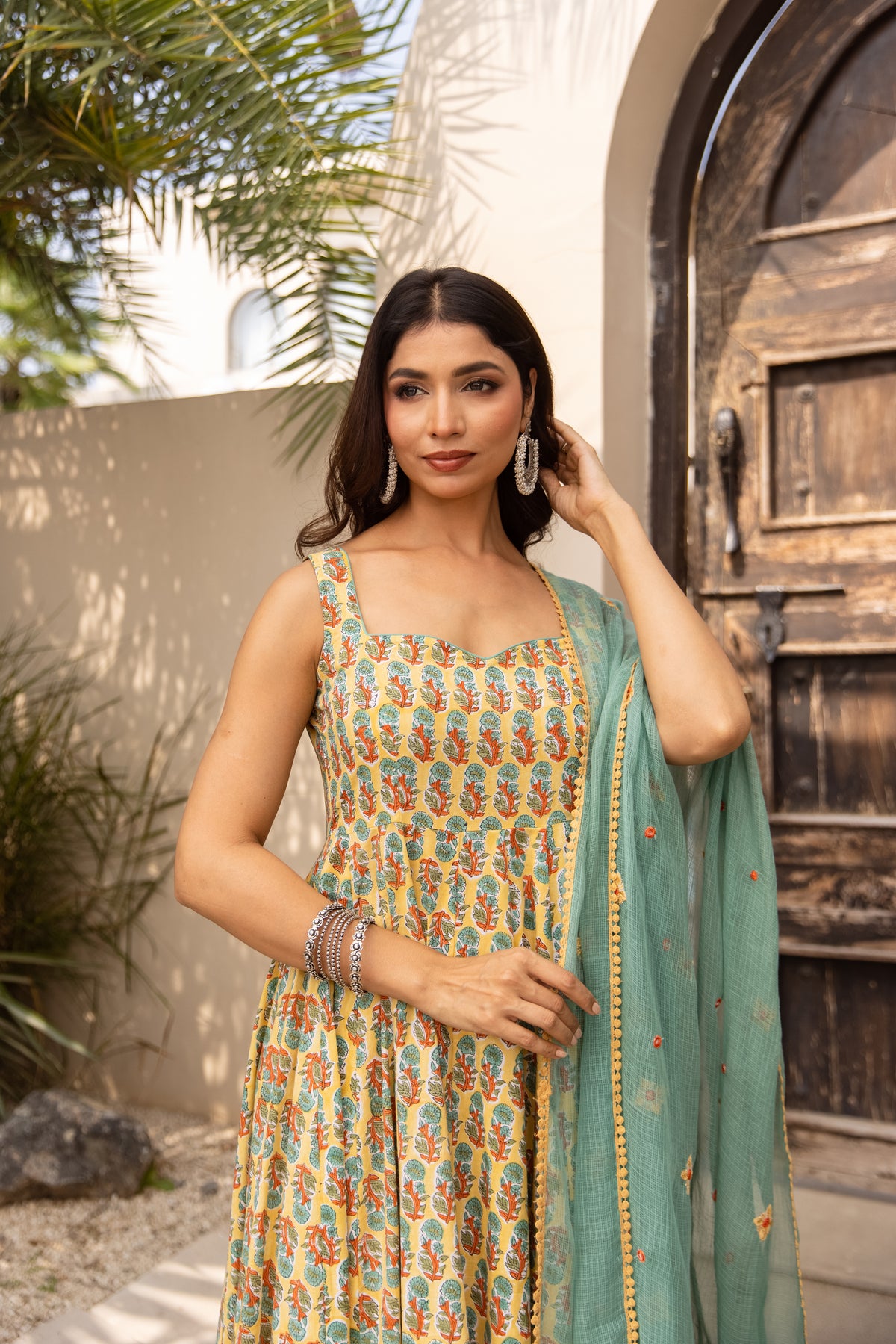 Pastel Yellow & Teal (Sleeveless)