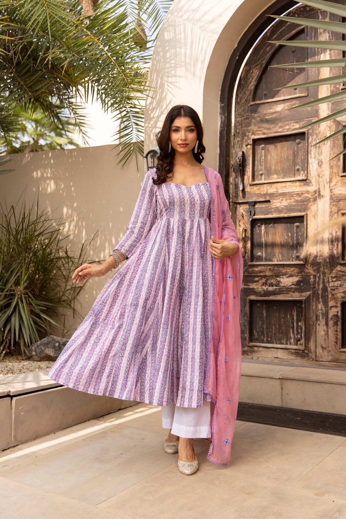 Lined Purple & Pink (Sleeved)