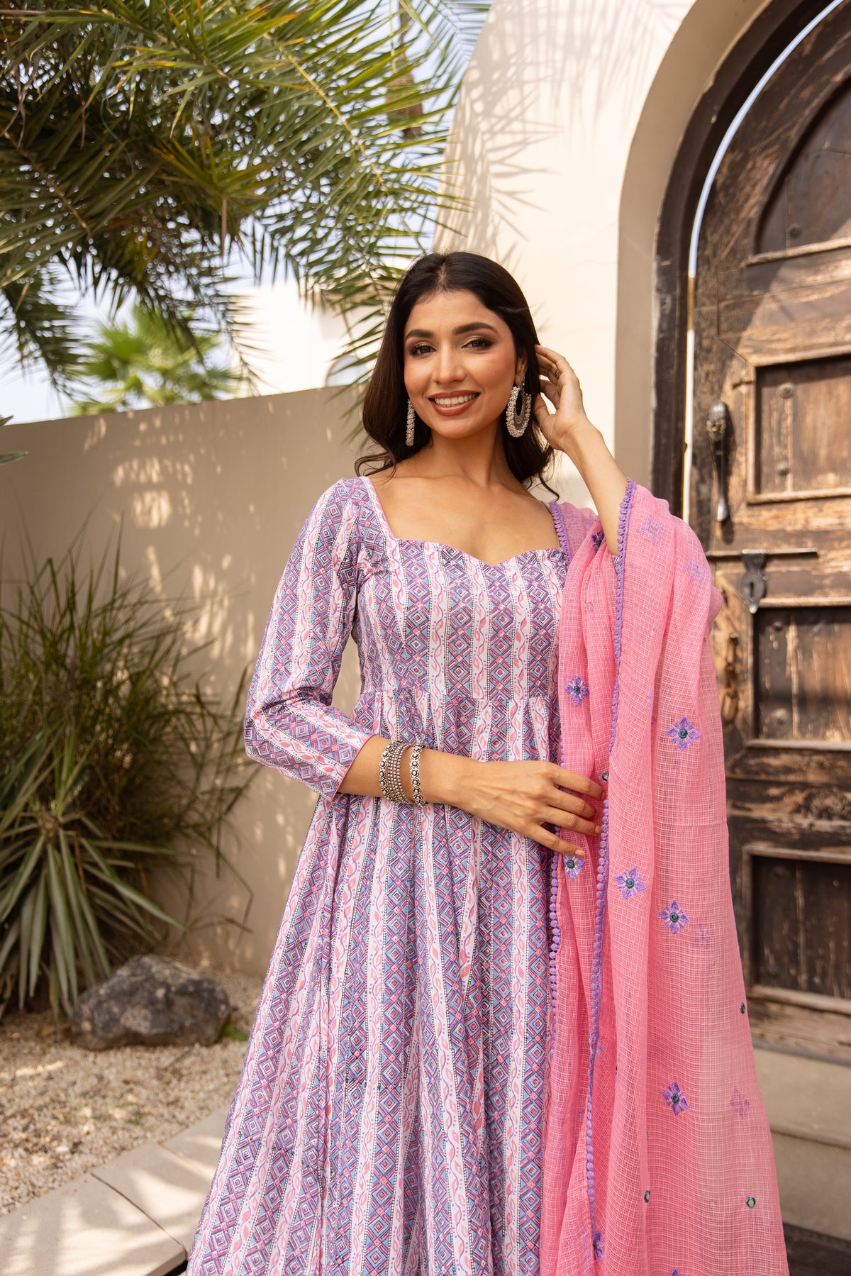 Lined Purple & Pink (Sleeved)