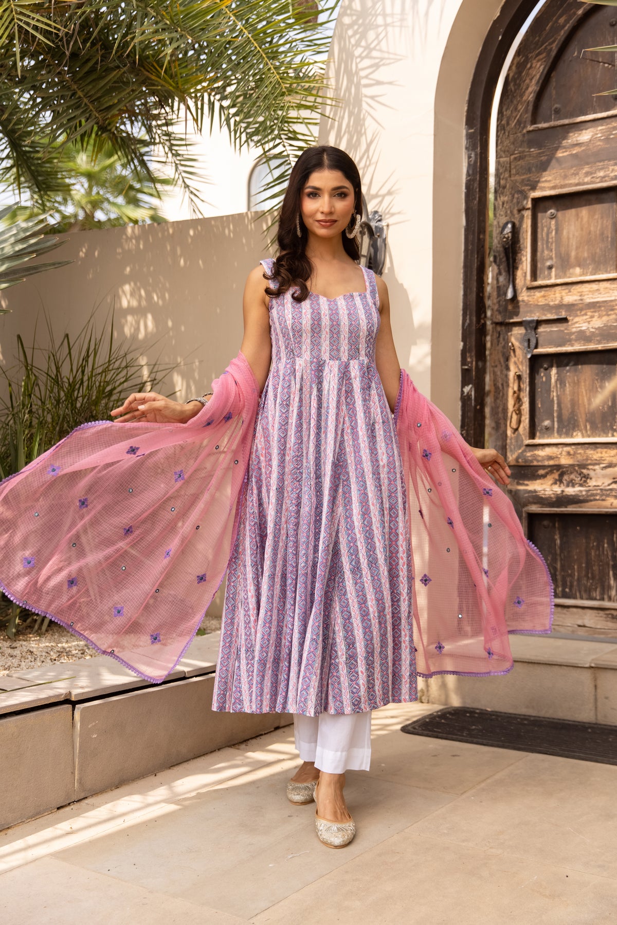 Lined Purple & Pink (Sleeveless)