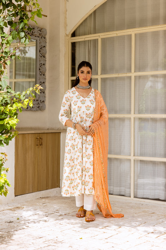 Ivory Peach Sleeved- Butta