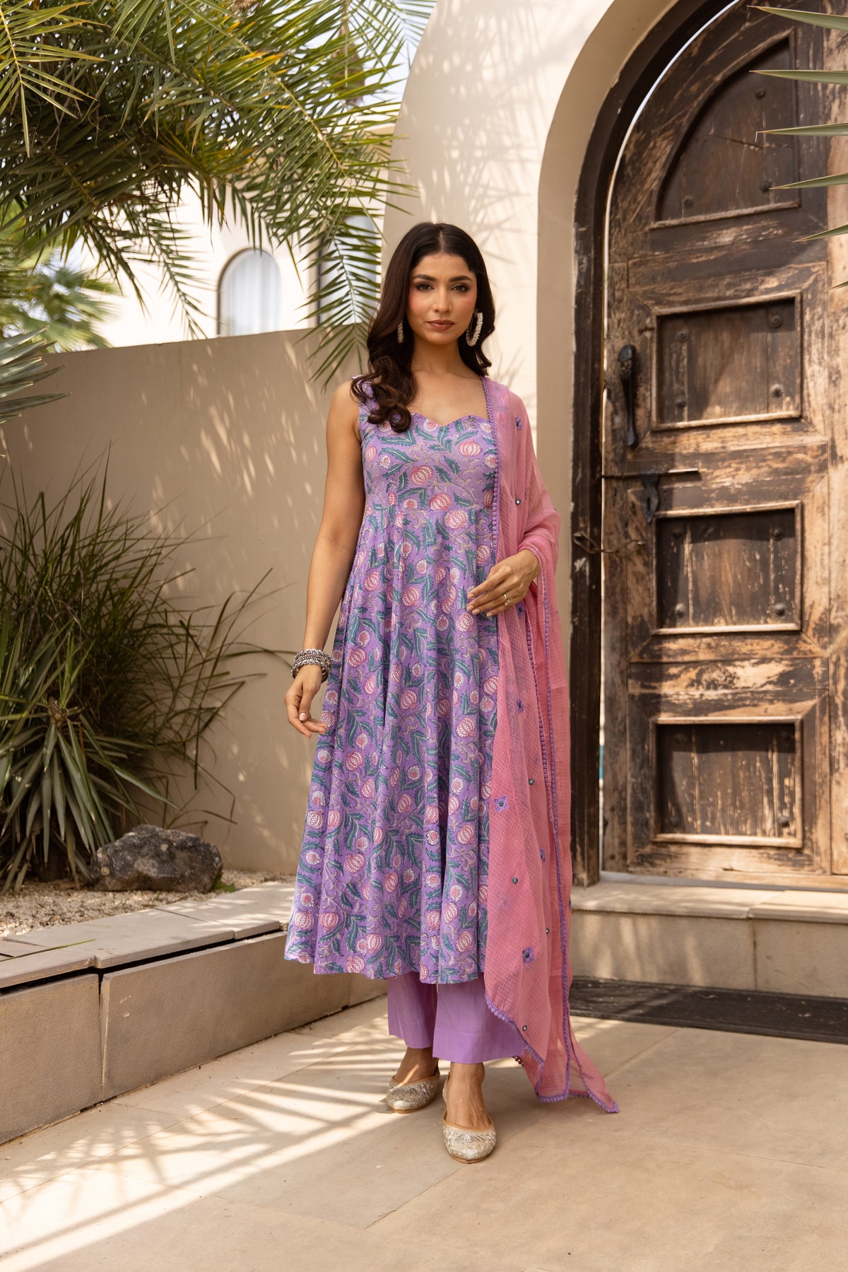 Floral Purple & Pink (Sleeveless)