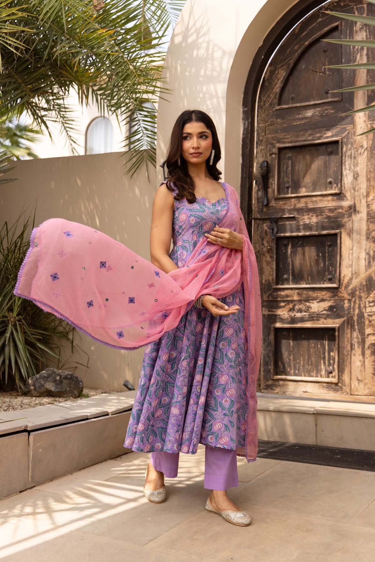 Floral Purple & Pink (Sleeveless)