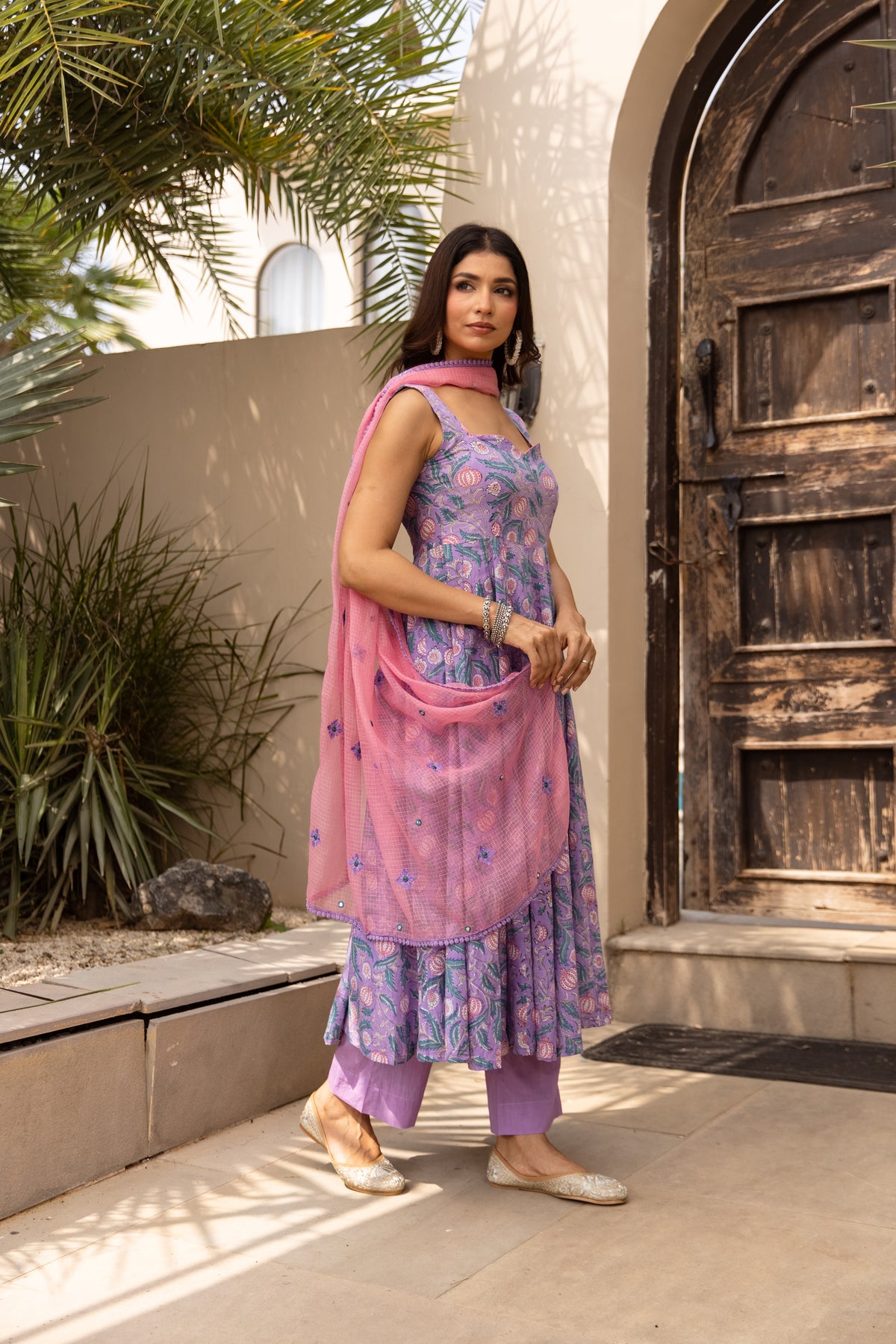 Floral Purple & Pink (Sleeveless)