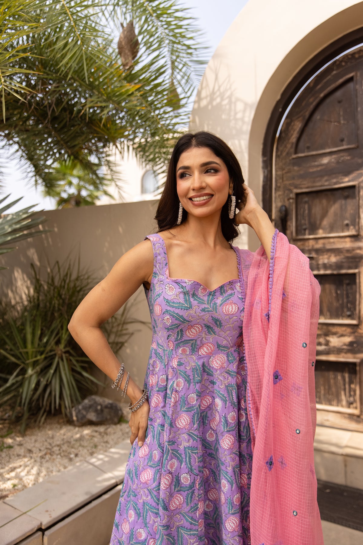 Floral Purple & Pink (Sleeveless)