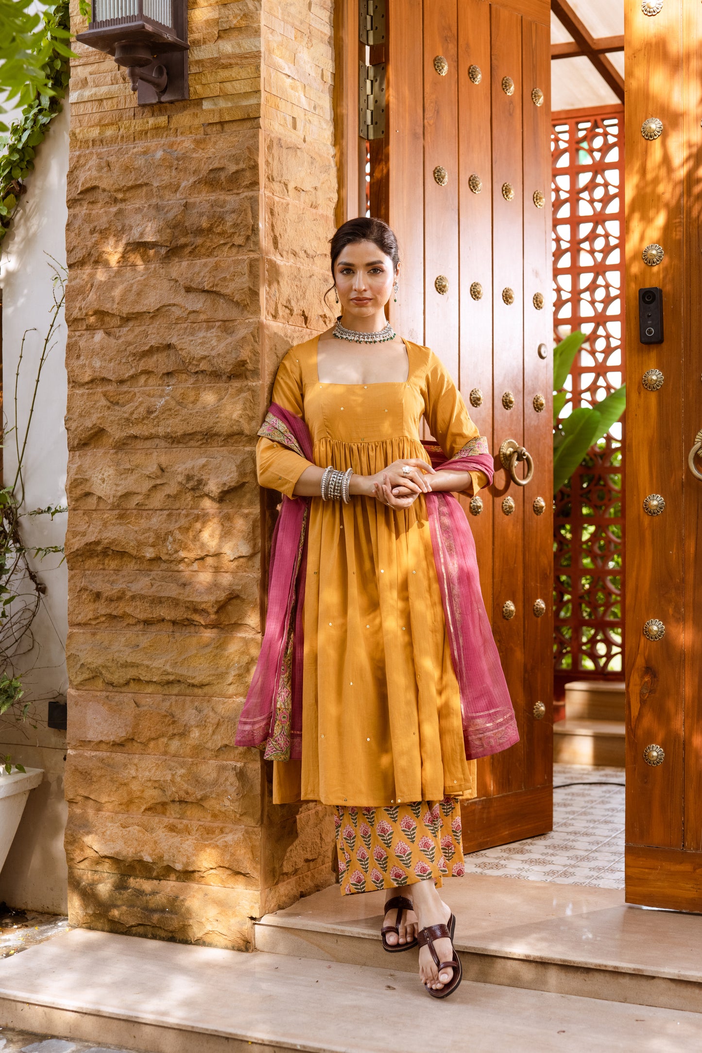 Sunlit Bloom Nyra Cut Suit