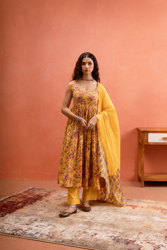 Marigold Bloom - Yellow Sleeveless