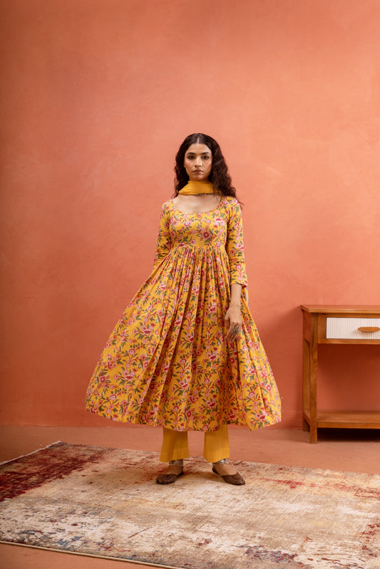 Marigold Bloom - Yellow Sleeved